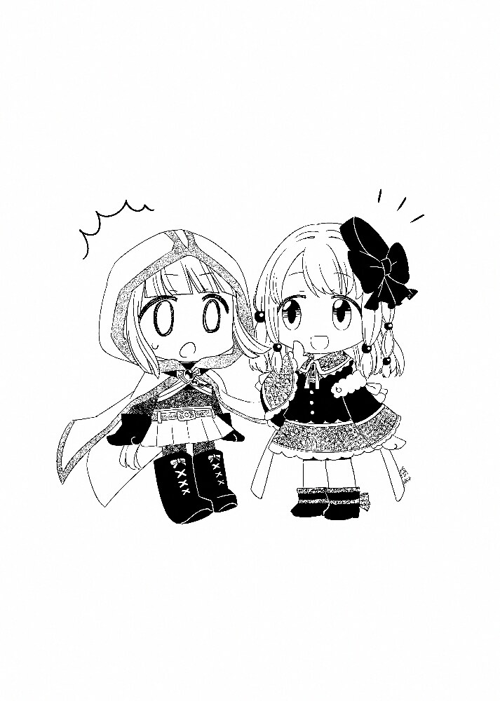 お話するいろはちゃんとういちゃん
