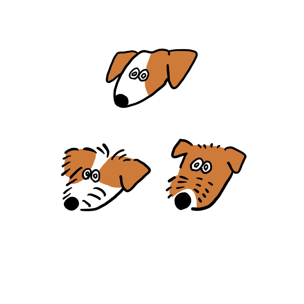 犬のイラスト（ジャックラッセルテリア）