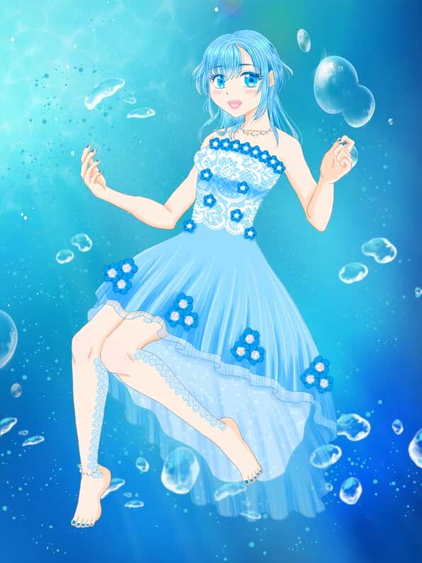 色の擬人化。蒼:海音(あまね)