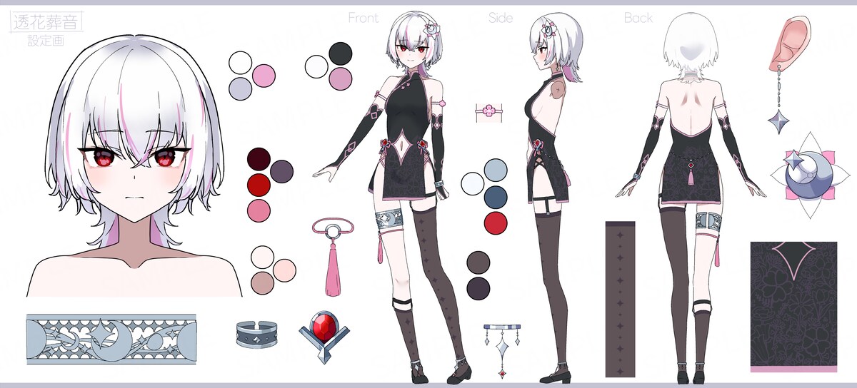 キャラクターデザイン＆三面図