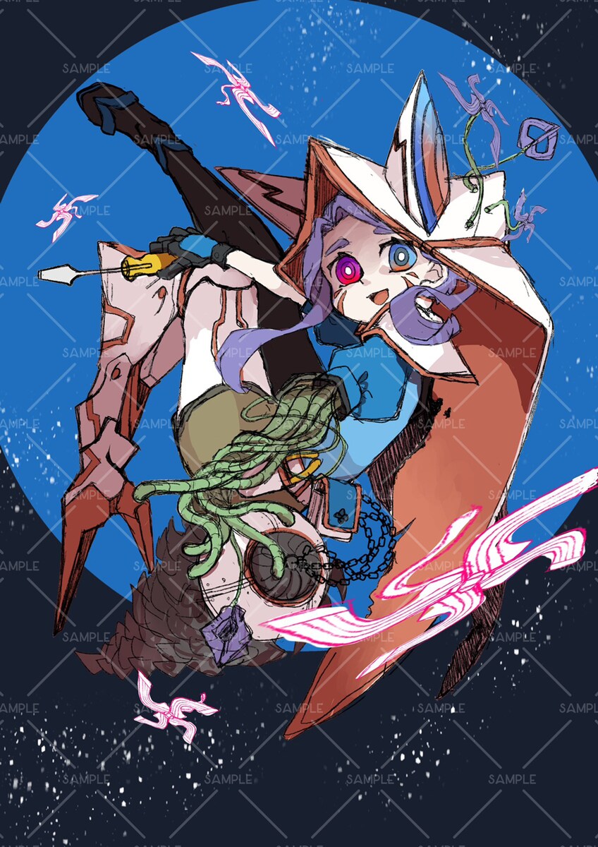 オリジナルキャラ｜ヨウカ（ラフスケッチ）