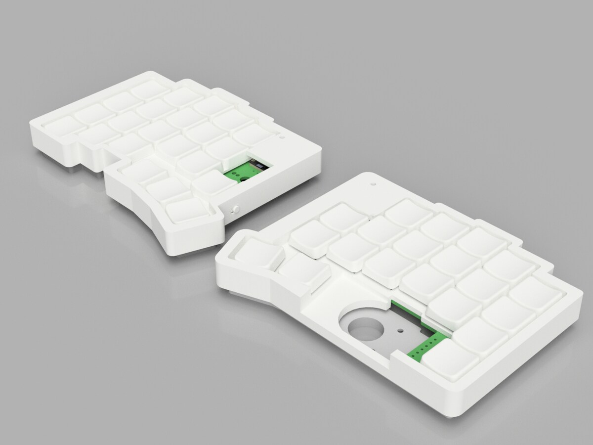 カスタムキーボードの3Dモデリング、3Dプリントデータ作成